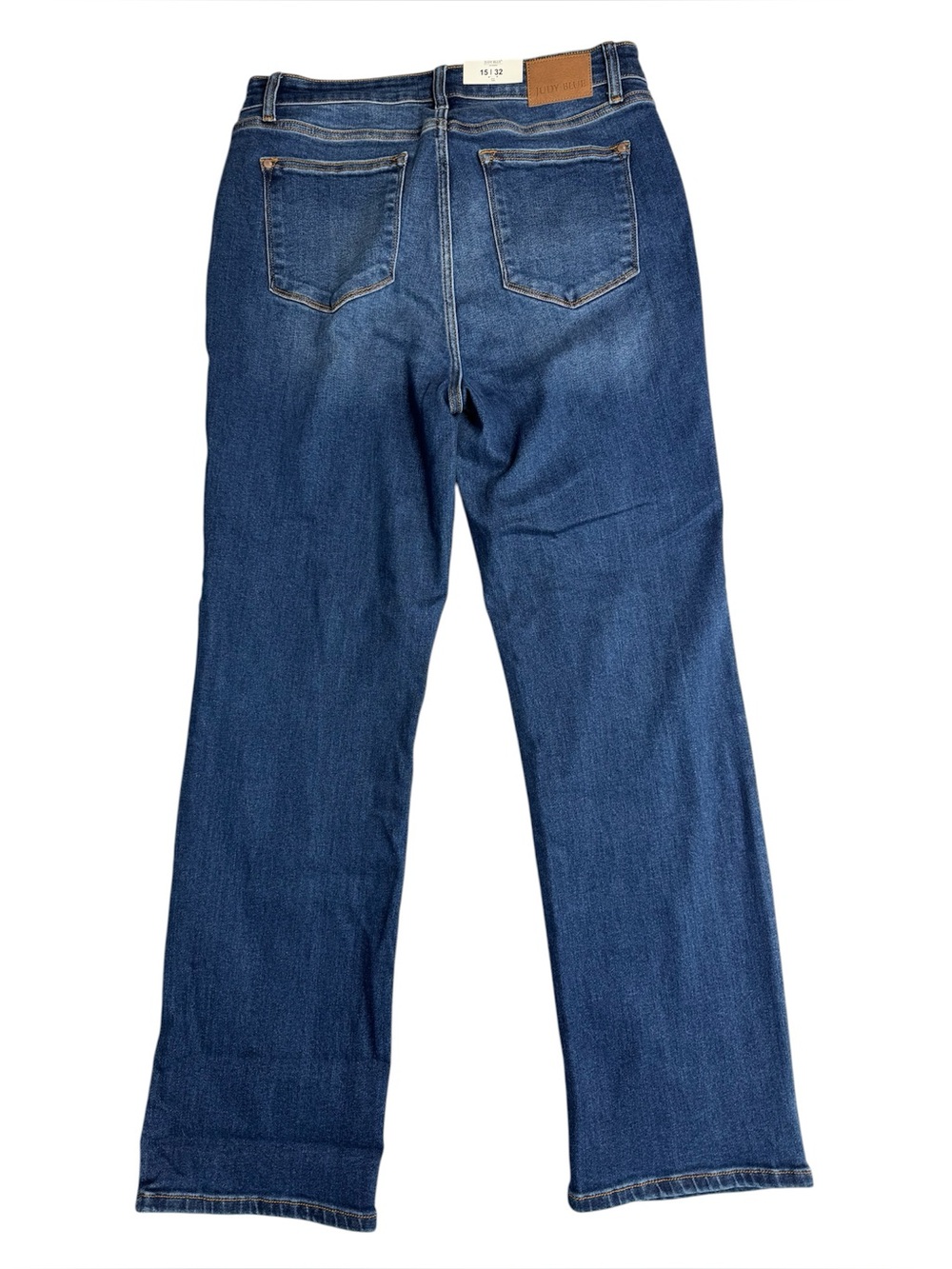 JUDY BLUE
HIGH RISE BUTTON FLY STRAIGHT JEANS  JB82556 Dad Jean NWT 15/32 - Picture 4 of 8